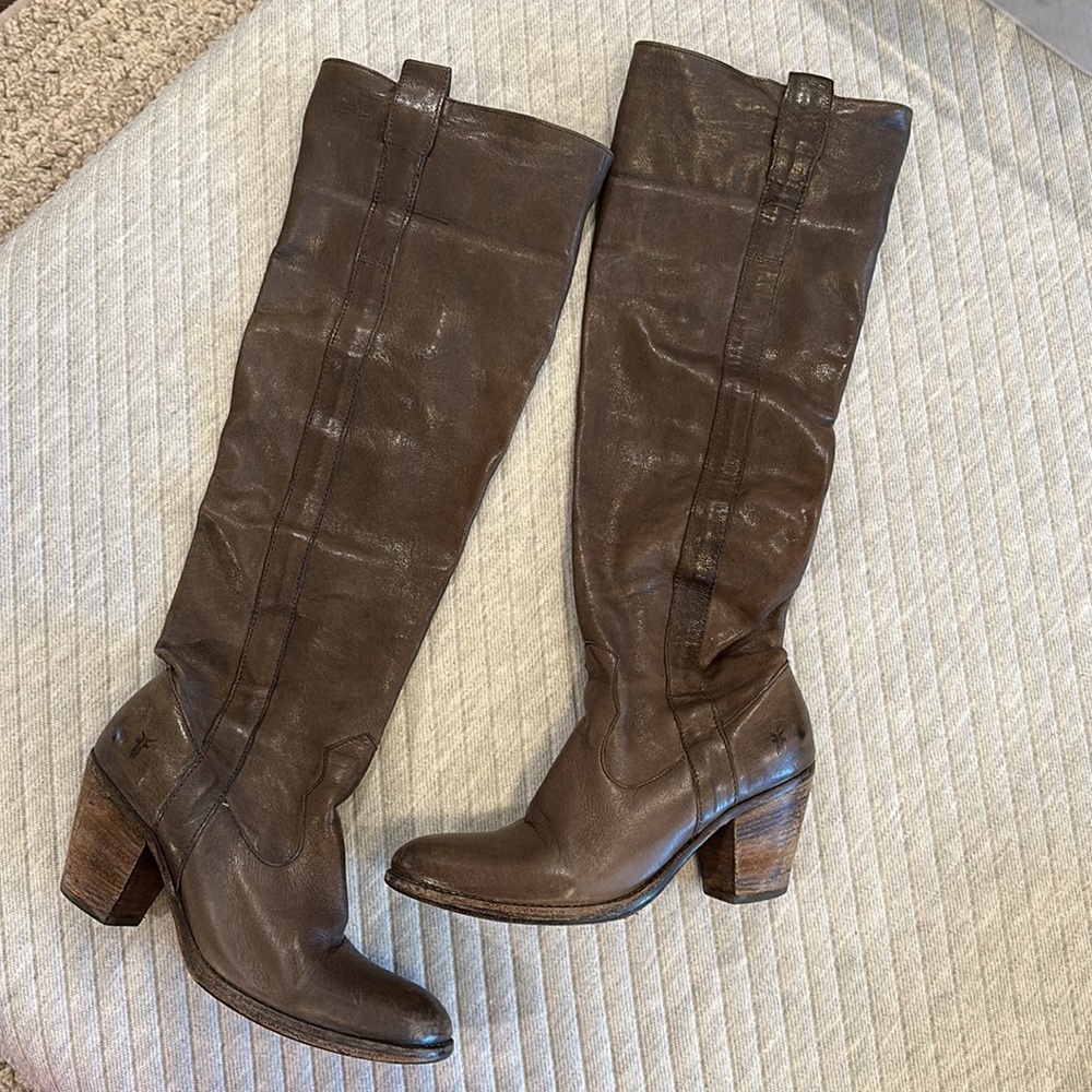 Tall Frye over the knee boots